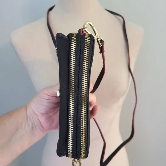 Vera Bradley On The Square Wristlet 2.0 Rosewood Black Floral 3-in-1 Crossbody - Picture 6 of 11